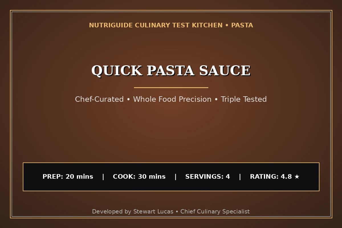 Quick Pasta Sauce