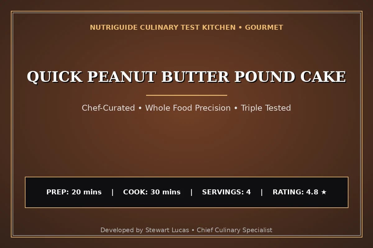 Quick Peanut Butter Pound Cake