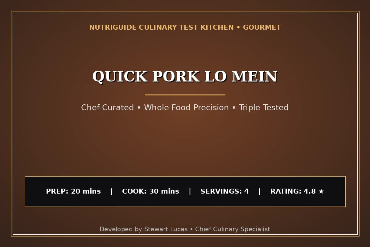 Quick Pork Lo Mein