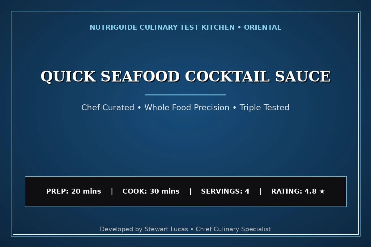 Quick Seafood Cocktail Sauce