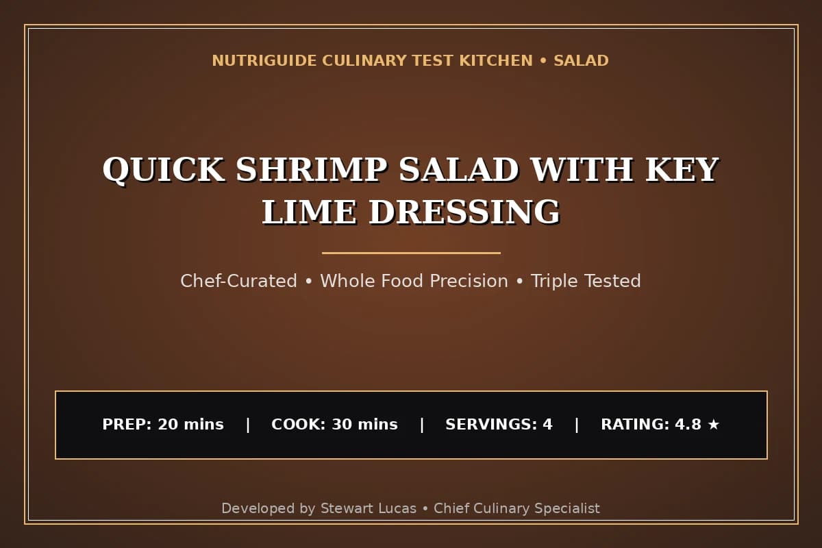 Quick Shrimp Salad With Key Lime Dressing