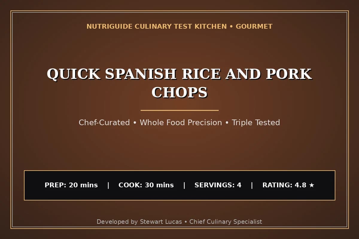 Quick Spanish Rice And Pork Chops