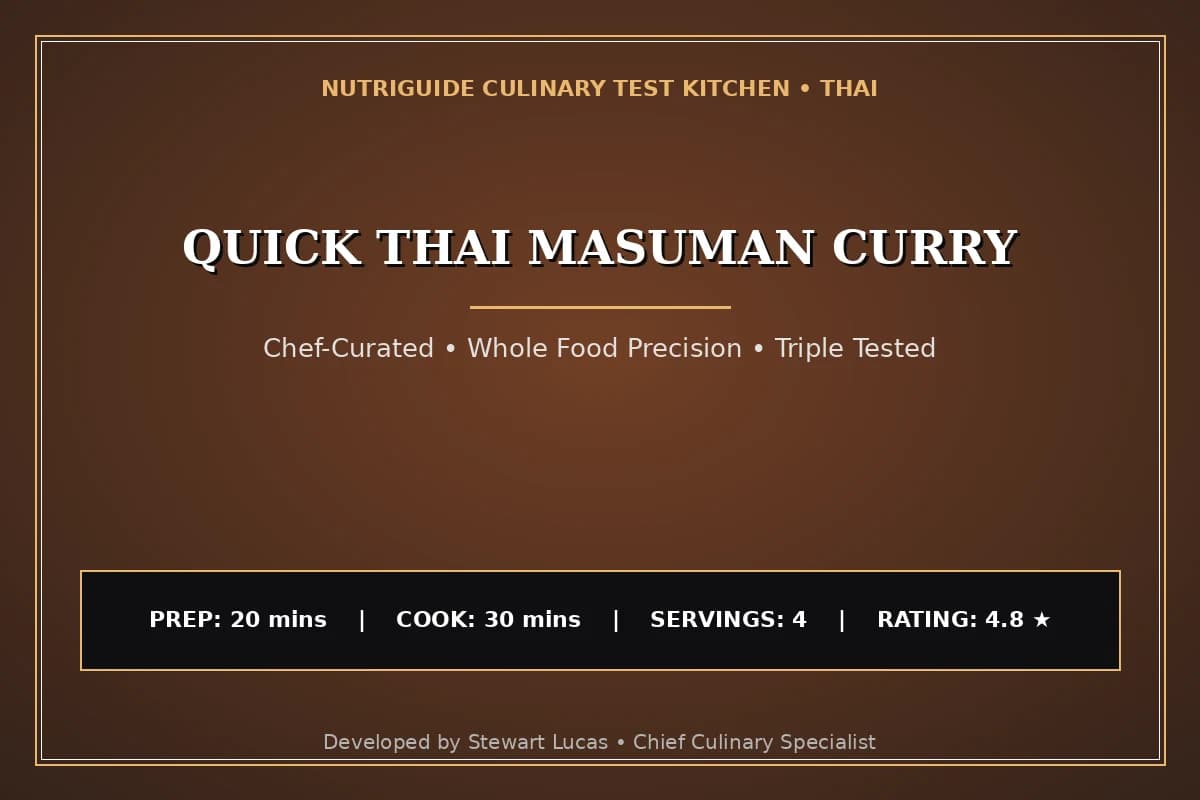Quick Thai Masuman Curry