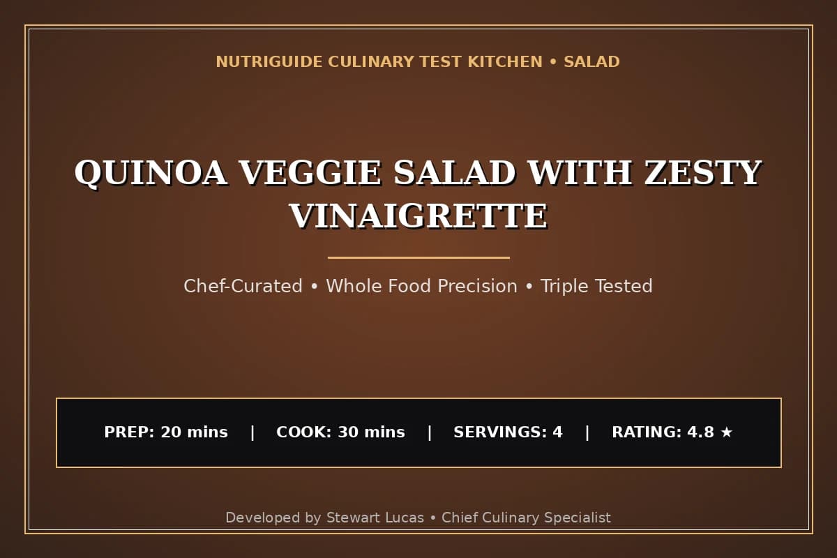 Quinoa Veggie Salad With Zesty Vinaigrette