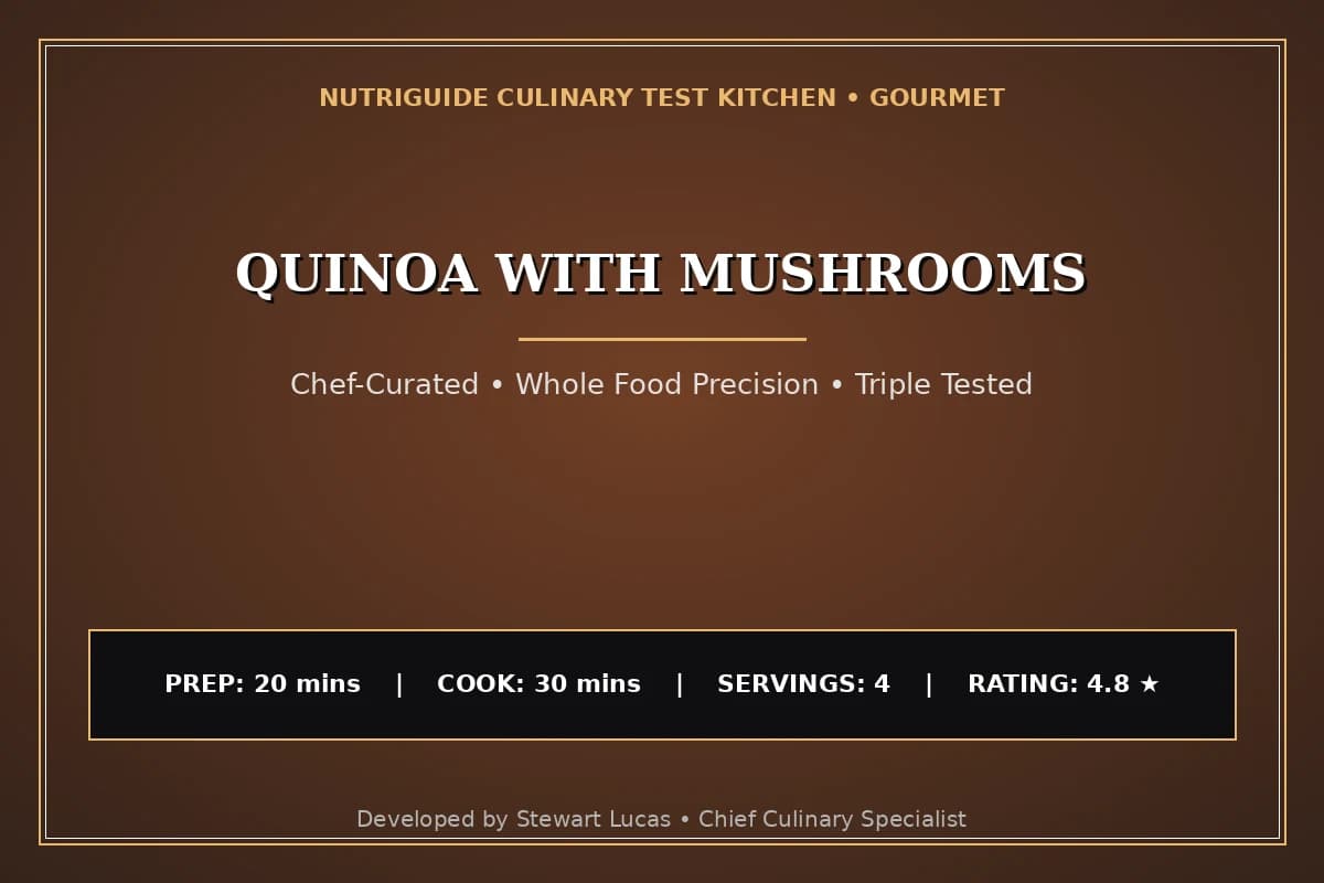 Quinoa With Mushrooms