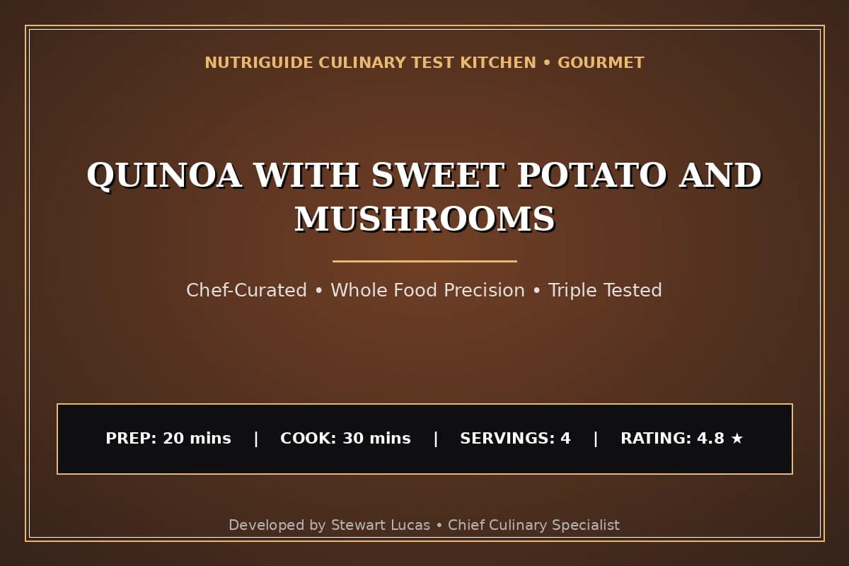 Quinoa With Sweet Potato And Mushrooms