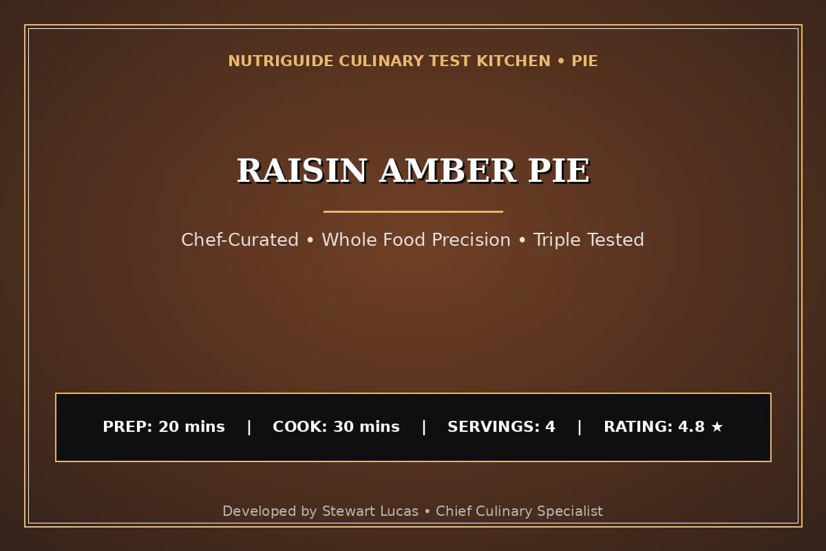 Raisin Amber Pie