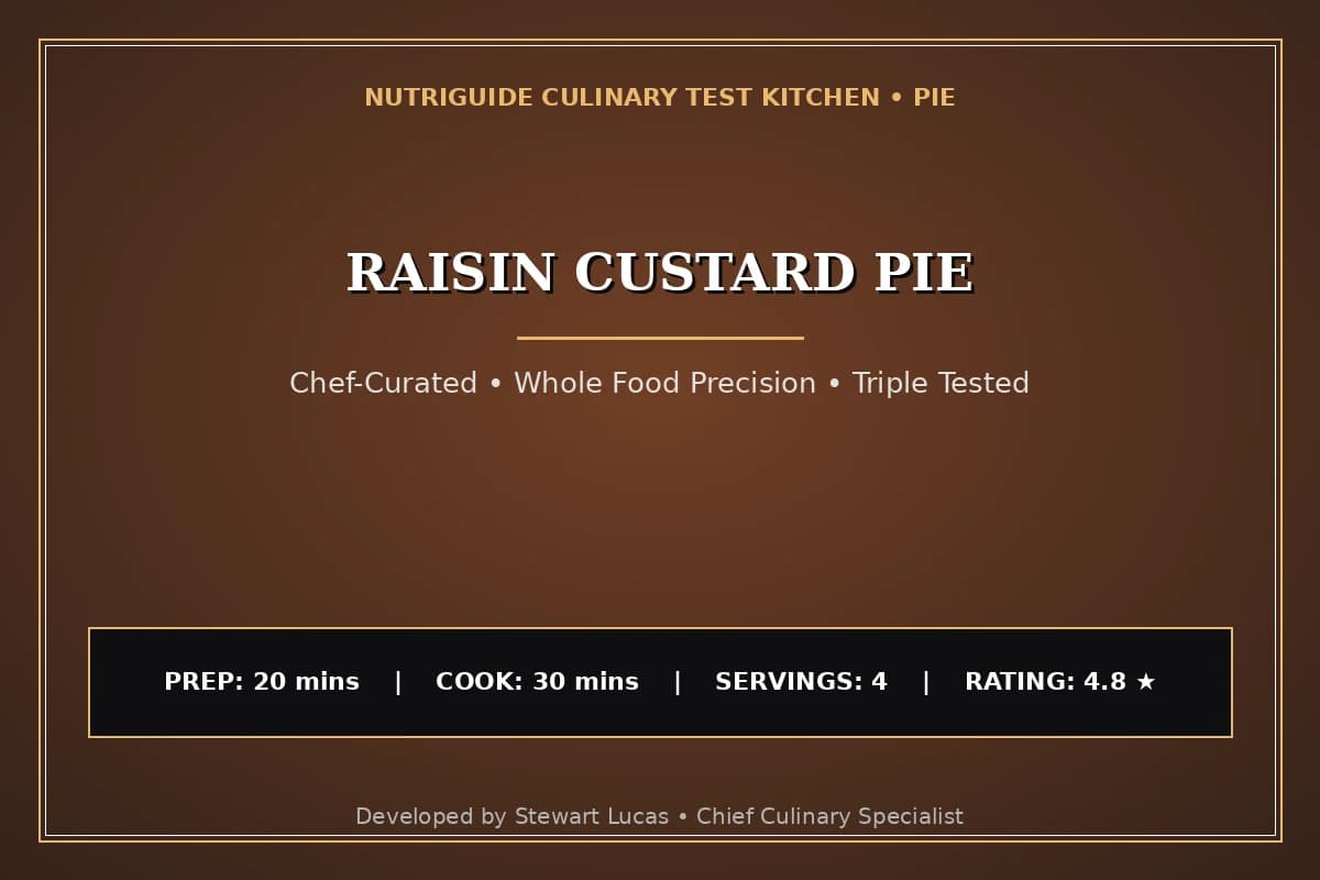 Raisin Custard Pie