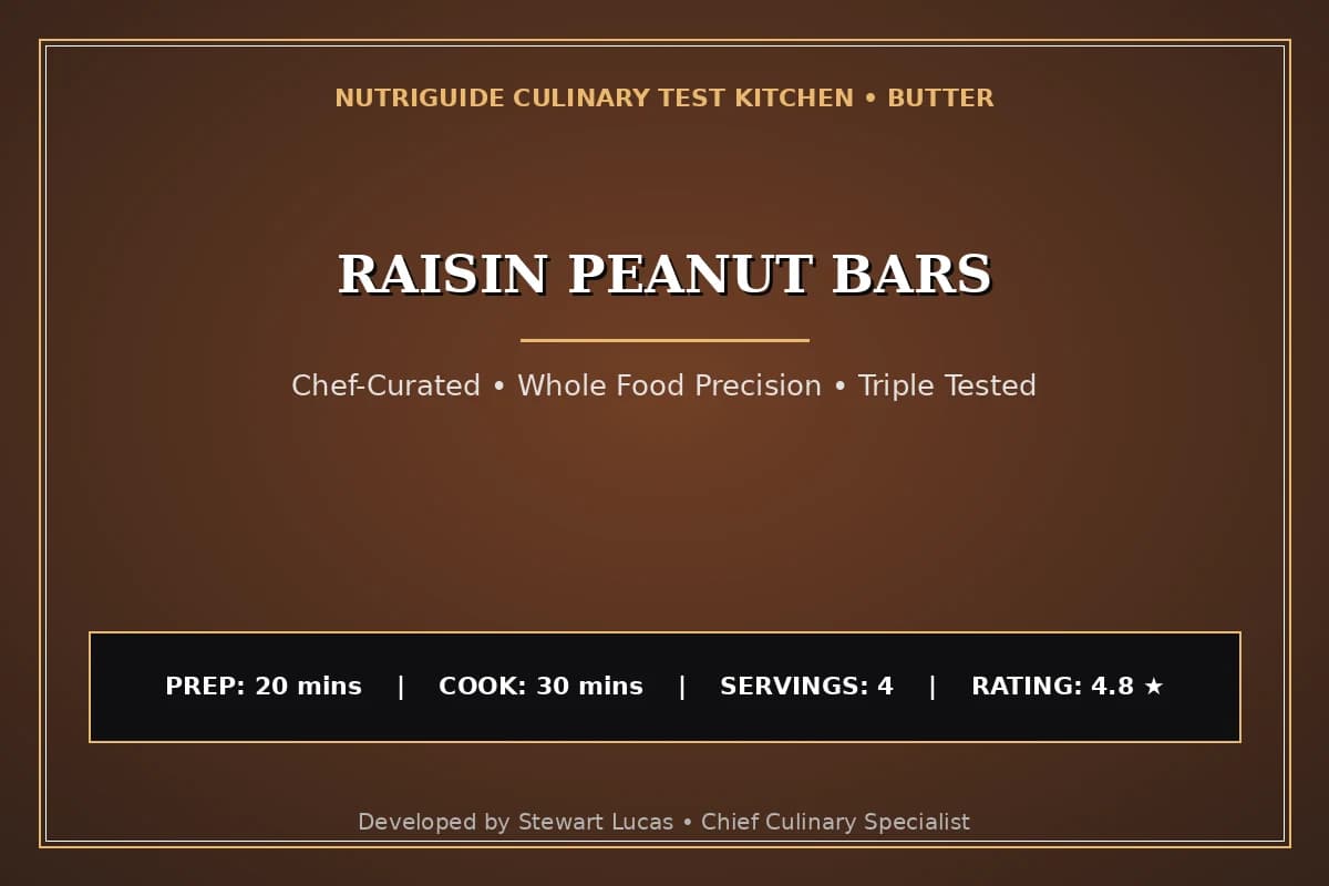 Raisin Peanut Bars