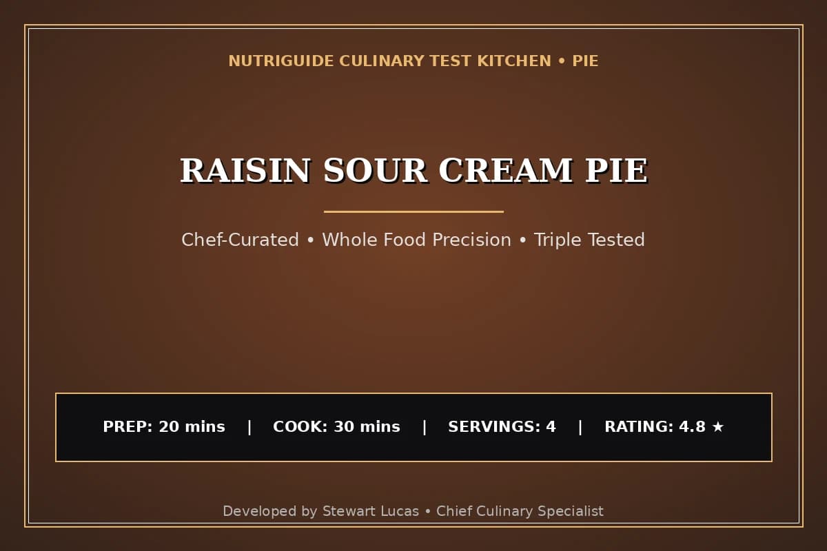 Raisin Sour Cream Pie