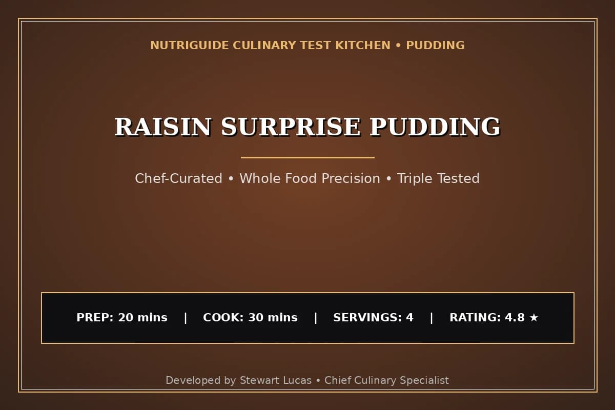 Raisin Surprise Pudding