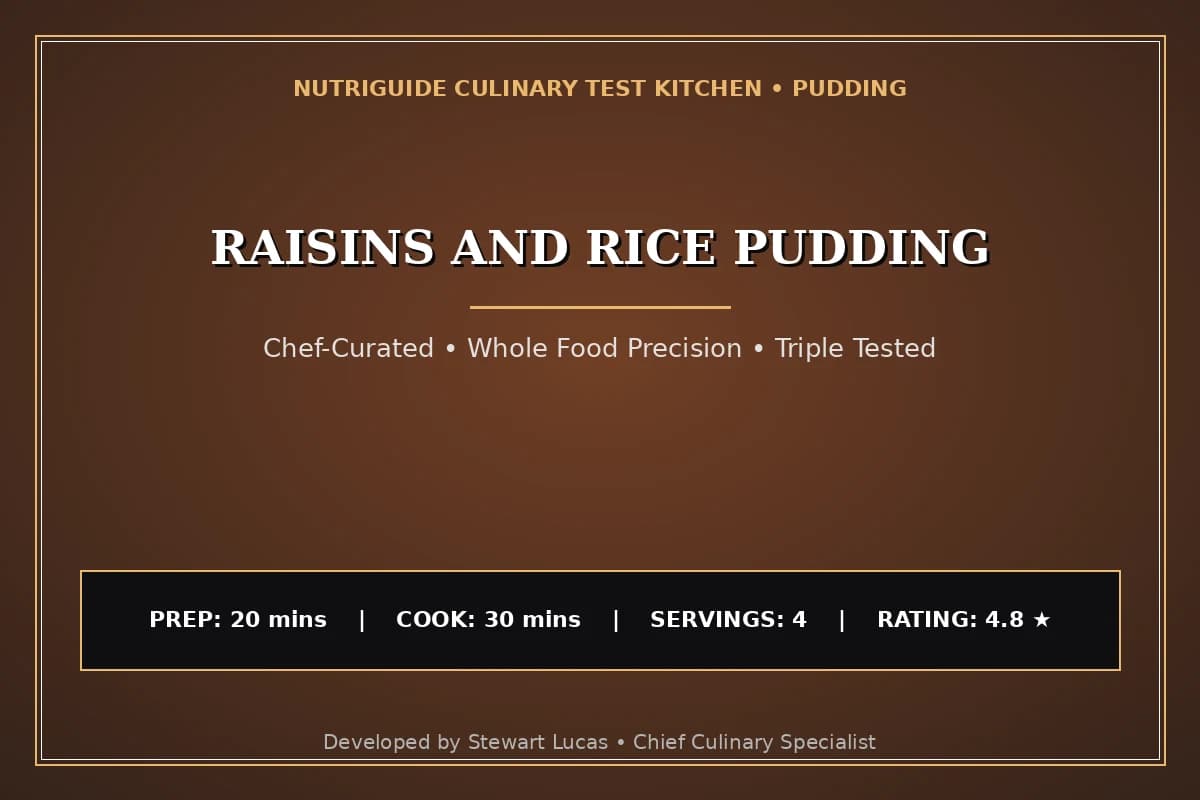Raisins And Rice Pudding