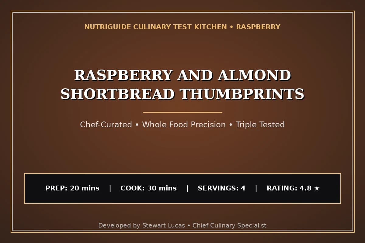 Raspberry And Almond Shortbread Thumbprints