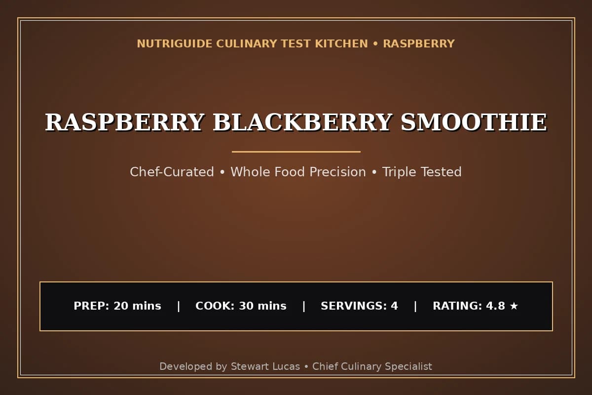 Raspberry Blackberry Smoothie