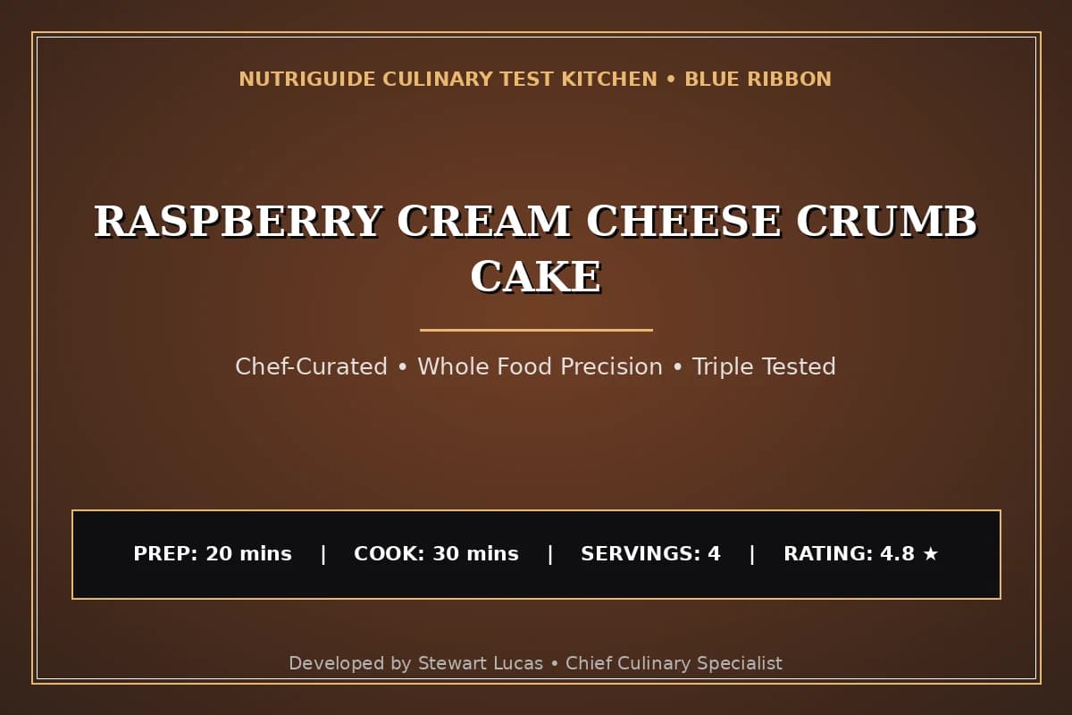 Raspberry Cream Cheese Crumb Cake