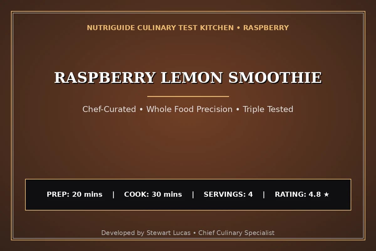 Raspberry Lemon Smoothie