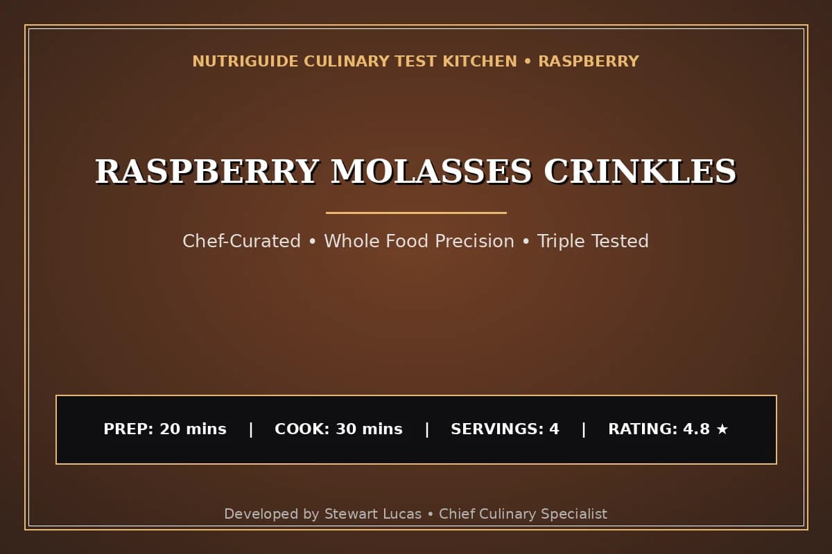 Raspberry Molasses Crinkles