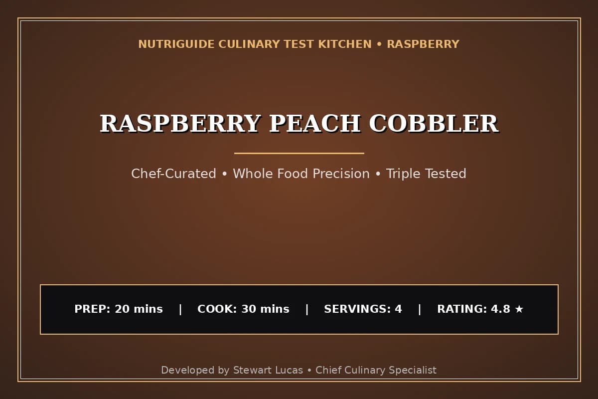 Raspberry Peach Cobbler