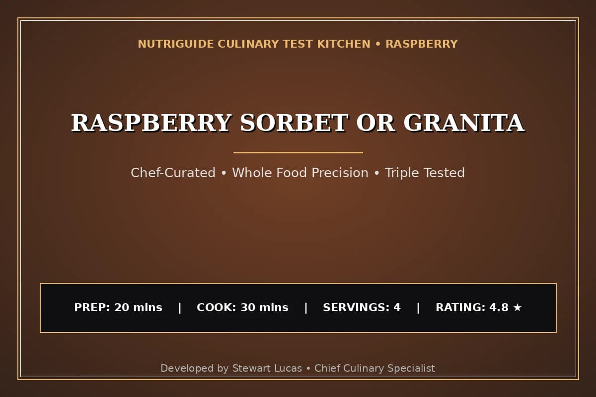 Raspberry Sorbet Or Granita