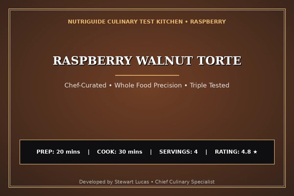 Raspberry Walnut Torte