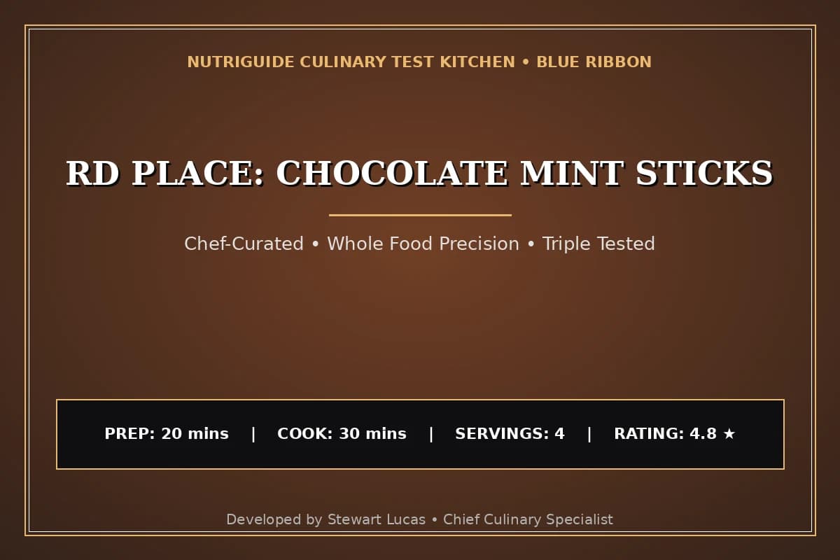 Rd Place: Chocolate Mint Sticks