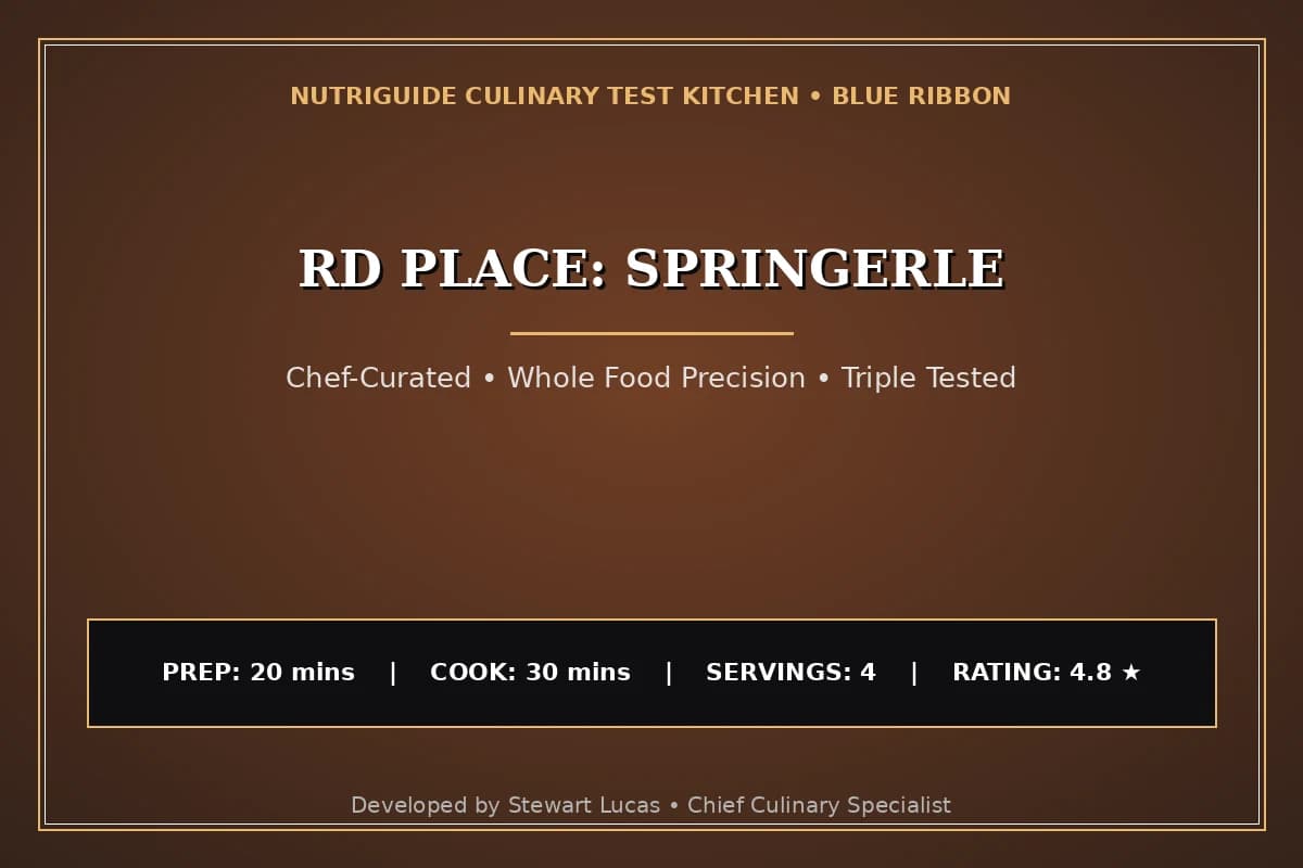 Rd Place: Springerle