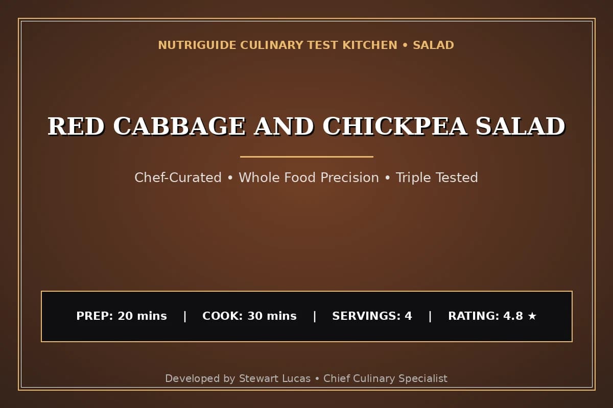Red Cabbage And Chickpea Salad