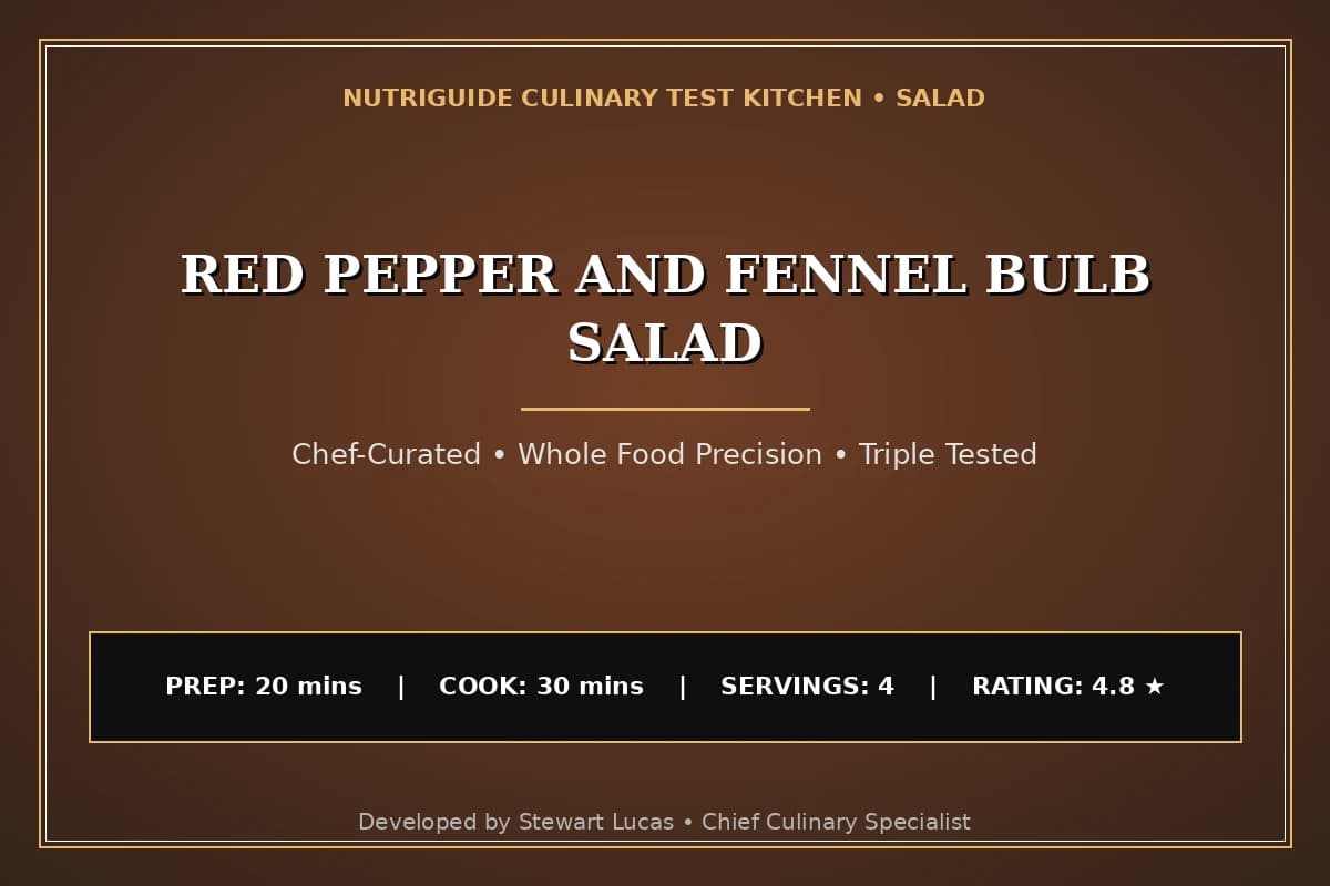 Red Pepper And Fennel Bulb Salad