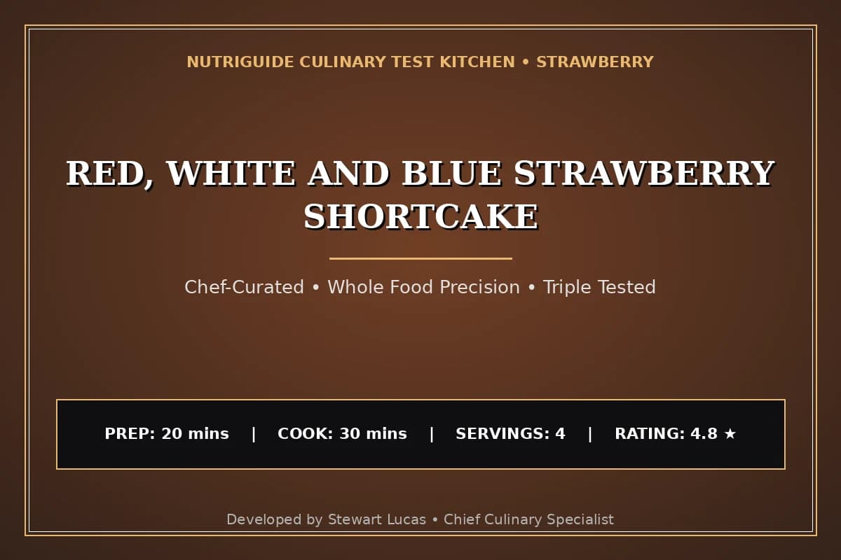 Red, White And Blue Strawberry Shortcake