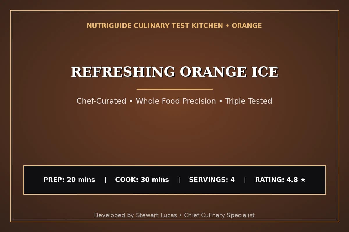 Refreshing Orange Ice