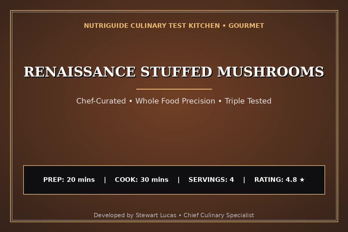 Renaissance Stuffed Mushrooms