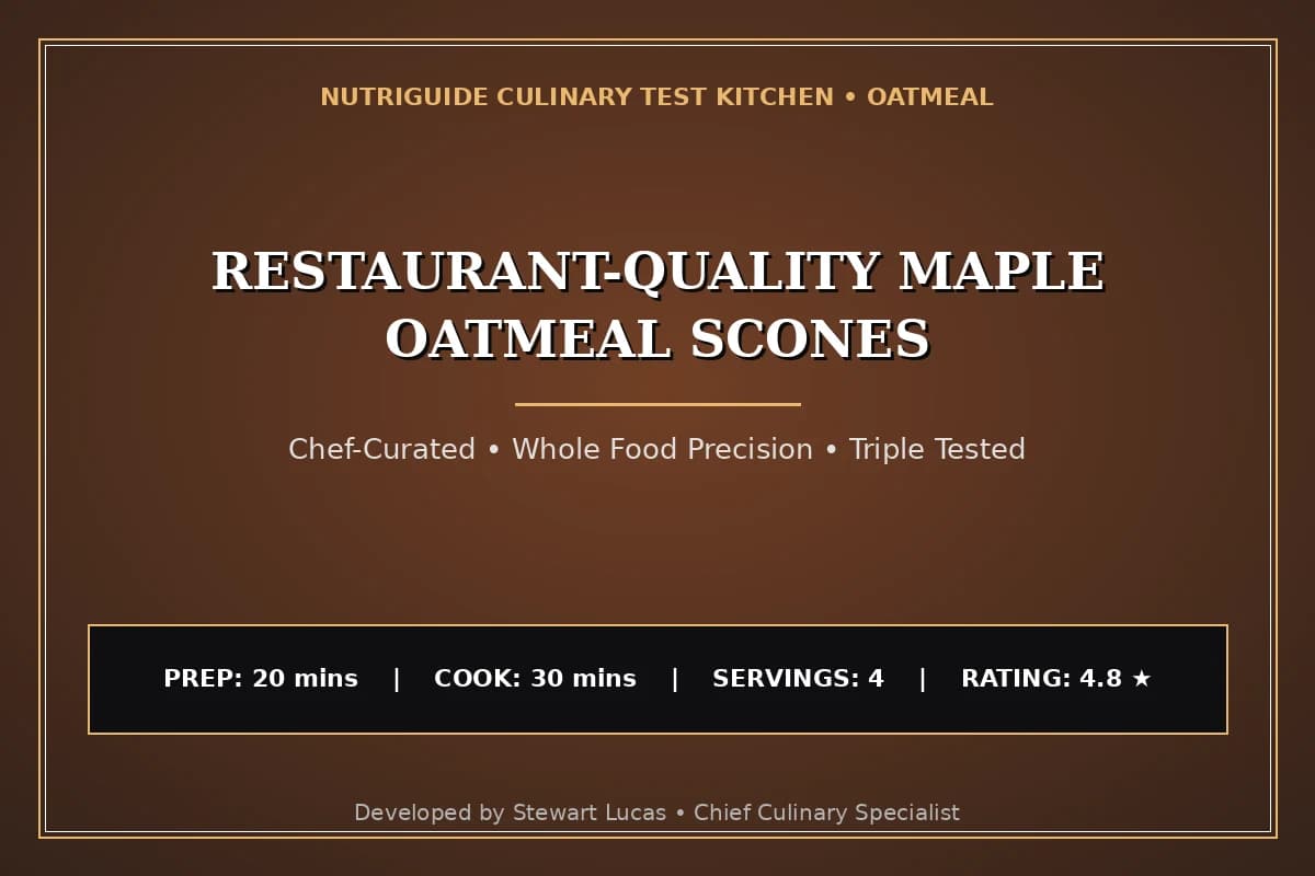 Restaurant-Quality Maple Oatmeal Scones