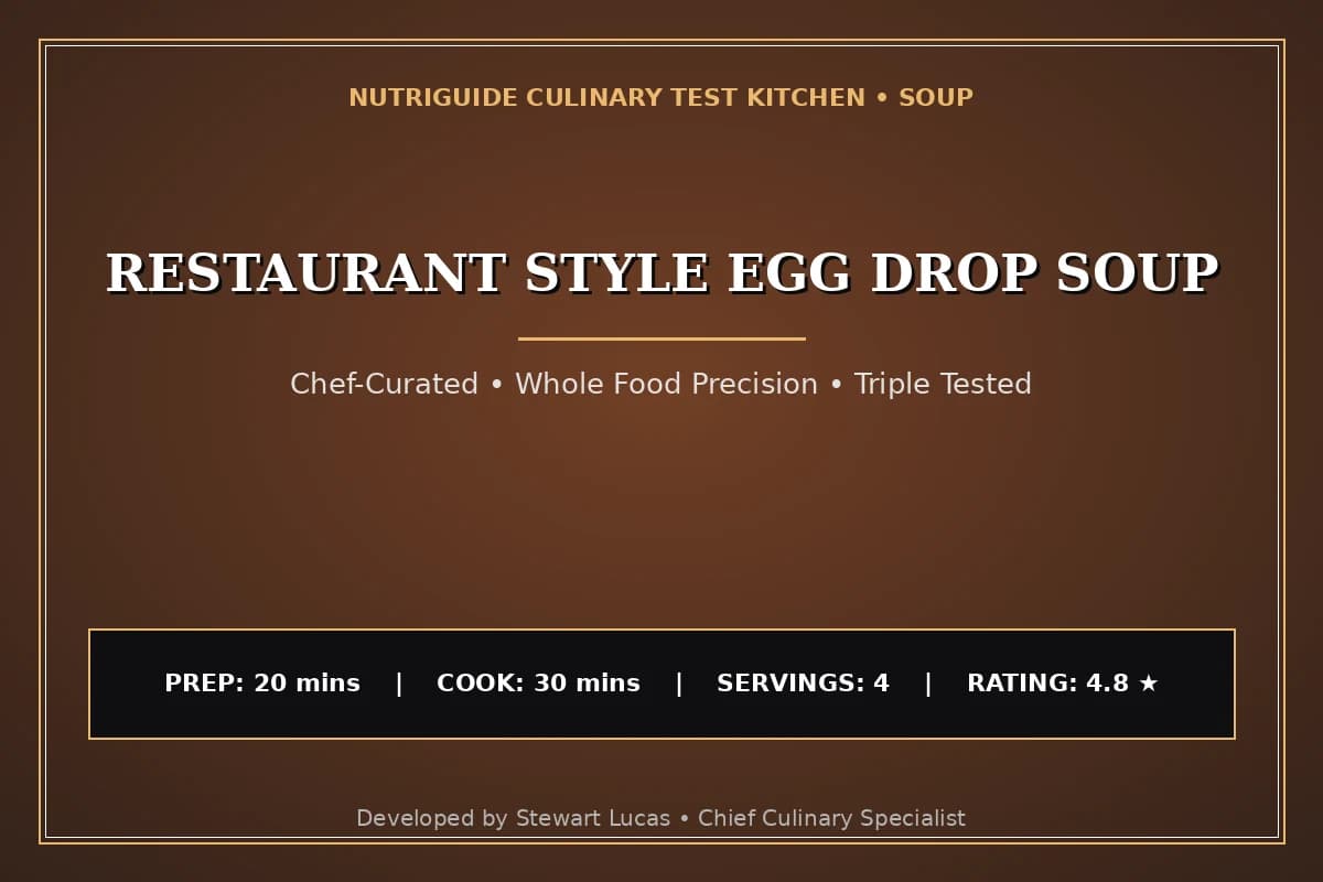 Restaurant Style Egg Drop Soup