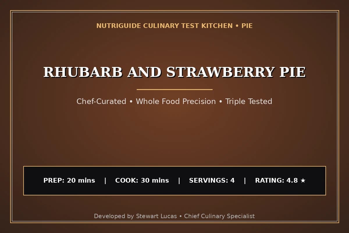 Rhubarb And Strawberry Pie