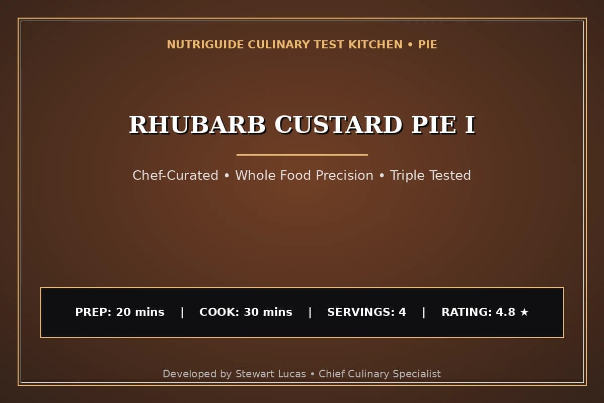 Rhubarb Custard Pie I