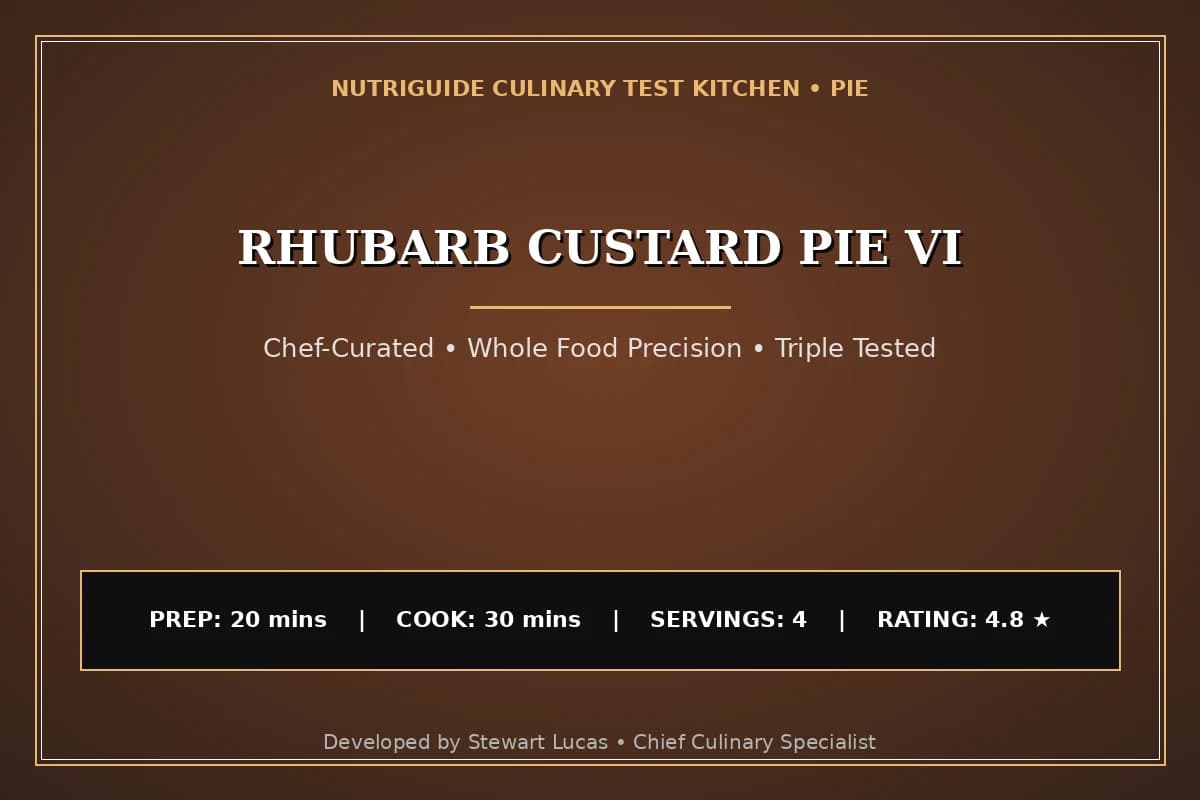 Rhubarb Custard Pie Vi