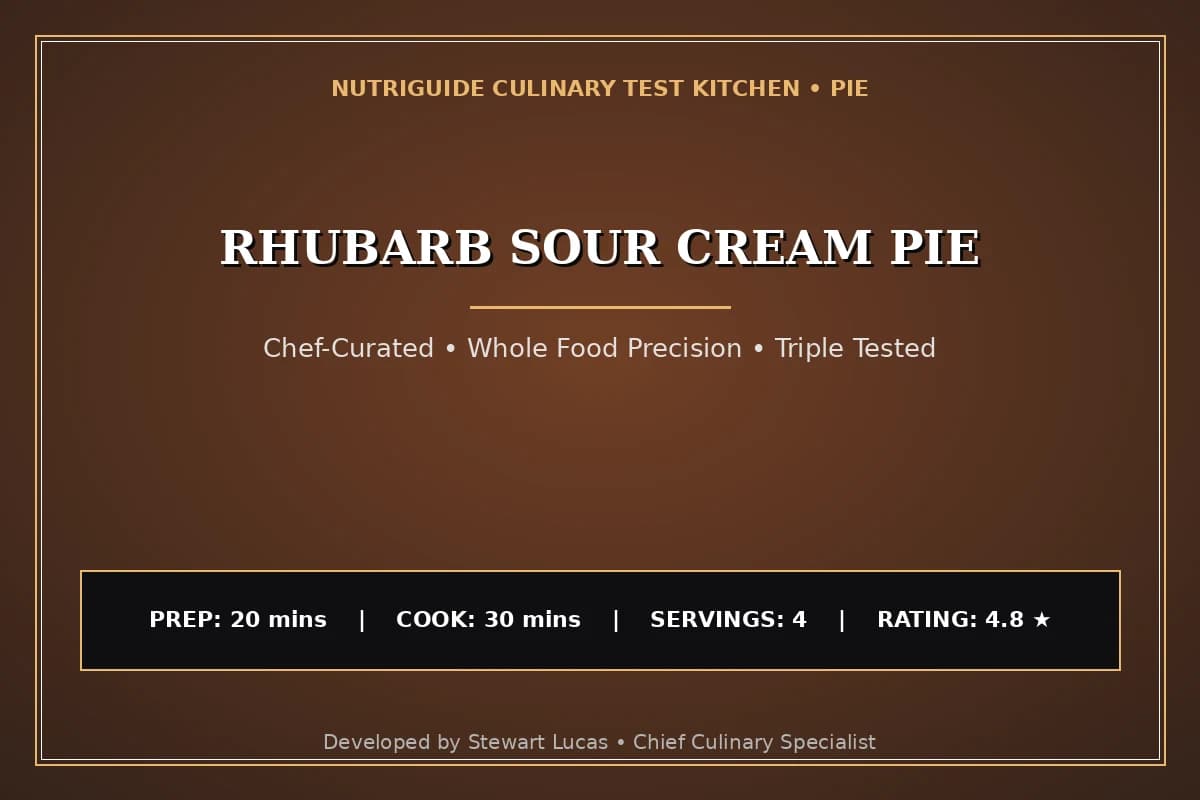 Rhubarb Sour Cream Pie