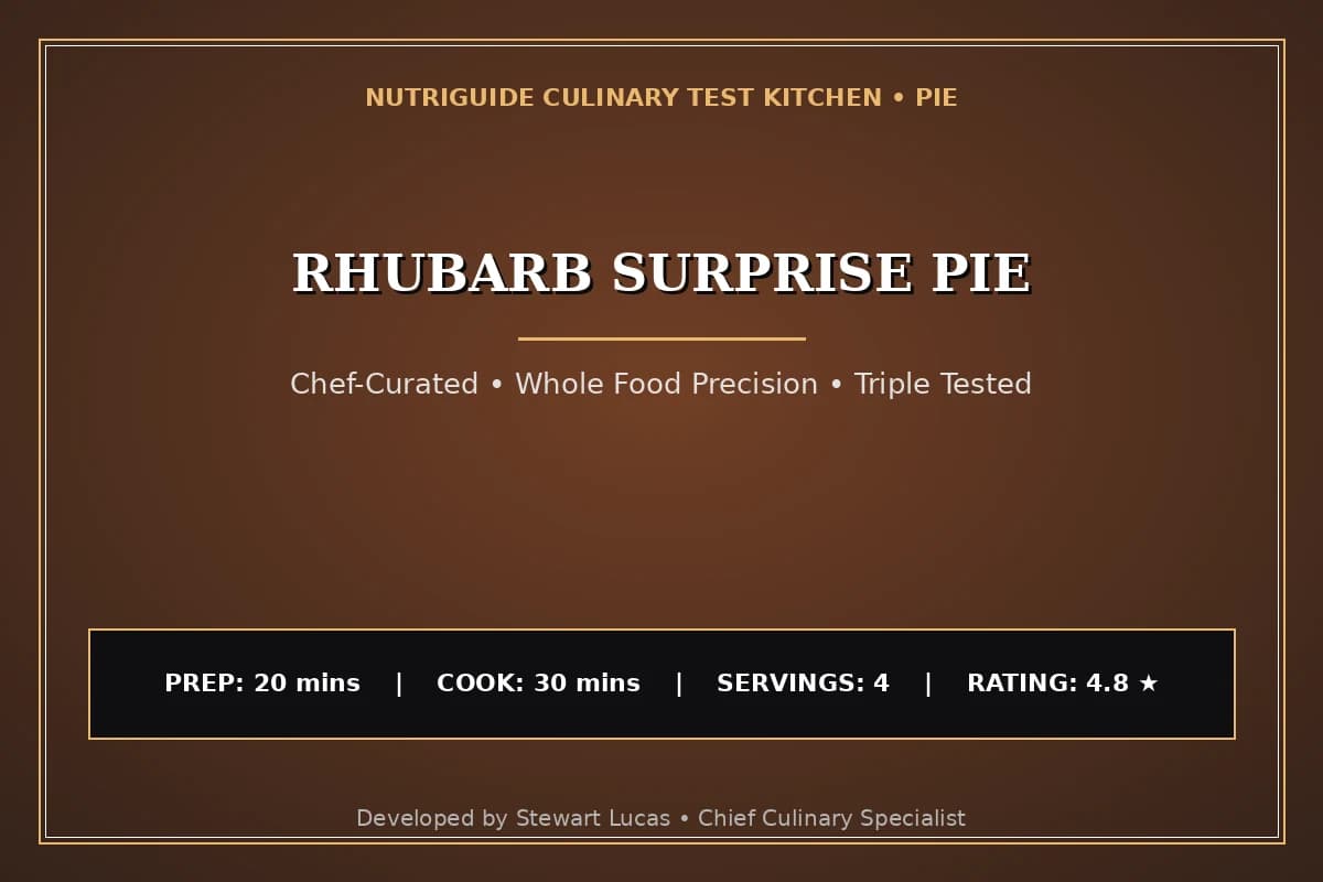 Rhubarb Surprise Pie