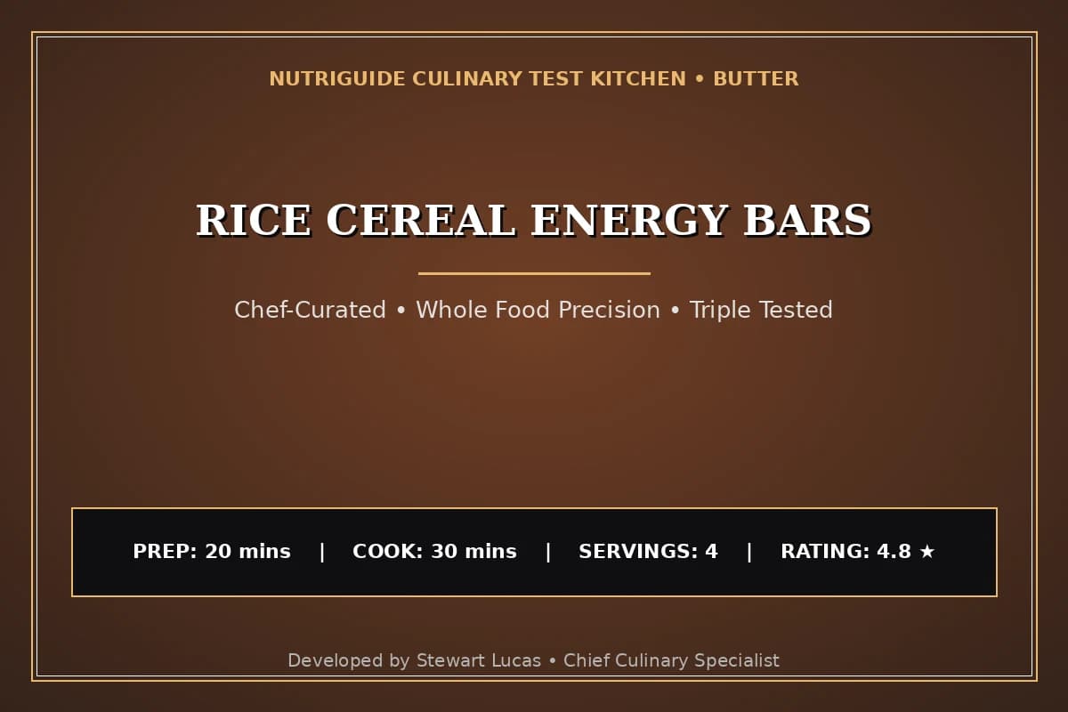 Rice Cereal Energy Bars