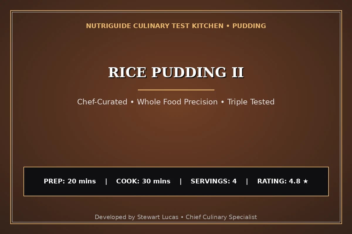 Rice Pudding Ii