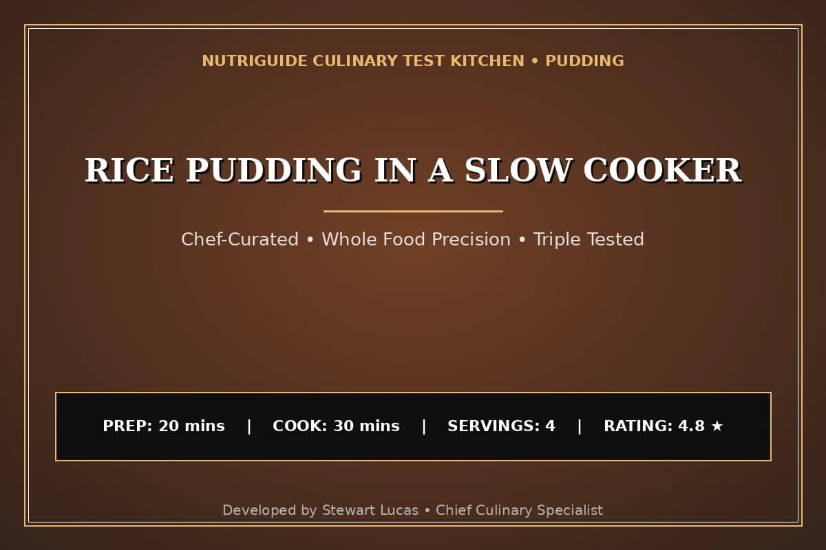 Rice Pudding In A Slow Cooker