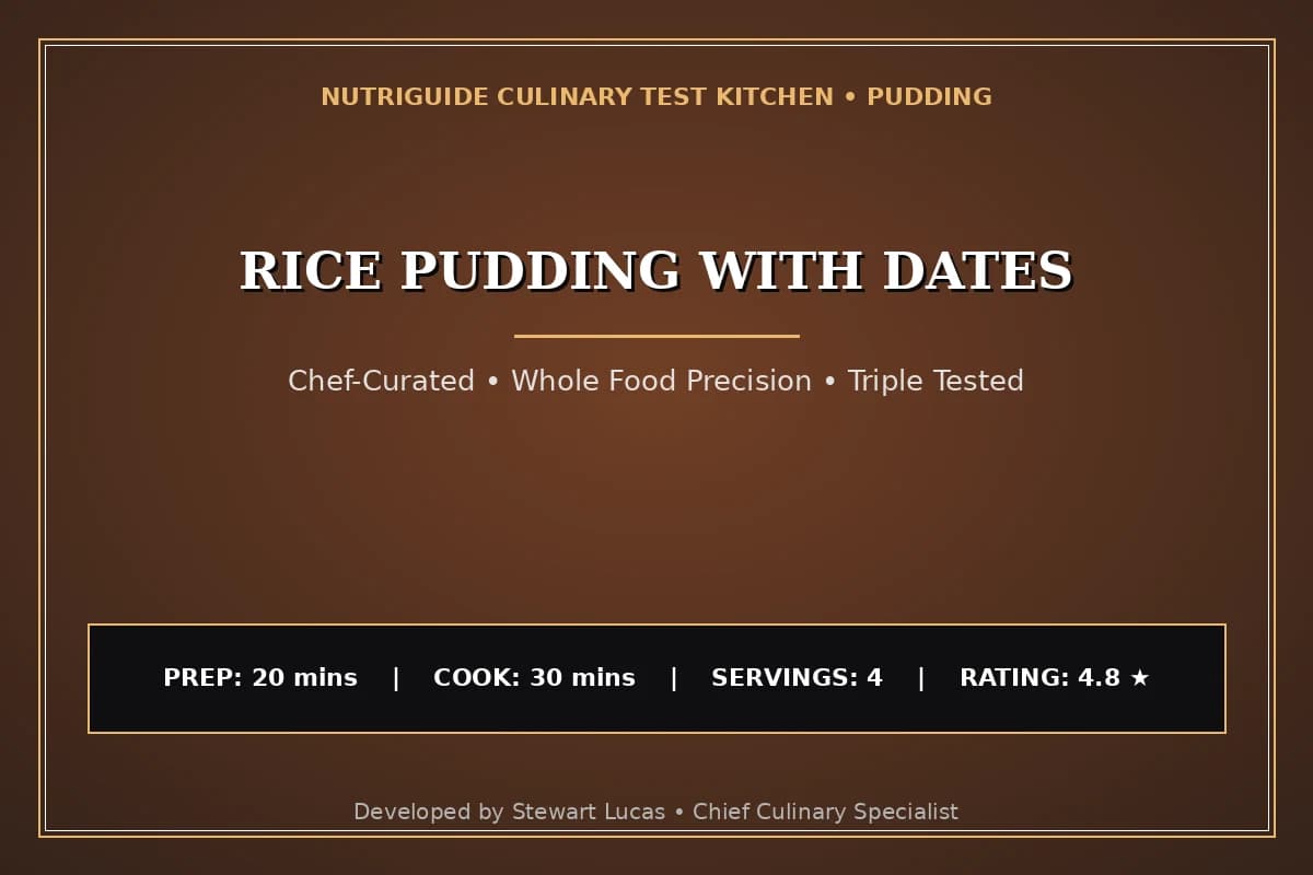 Rice Pudding With Dates