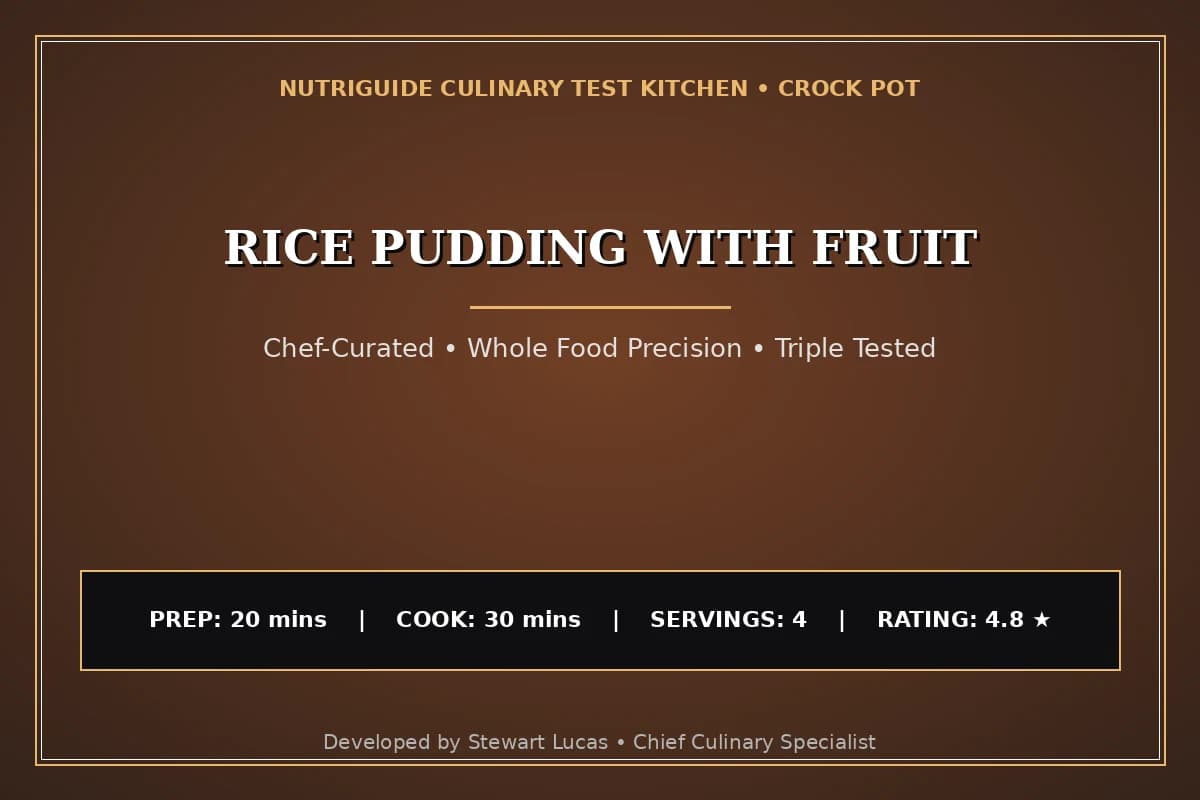 Rice Pudding With Fruit