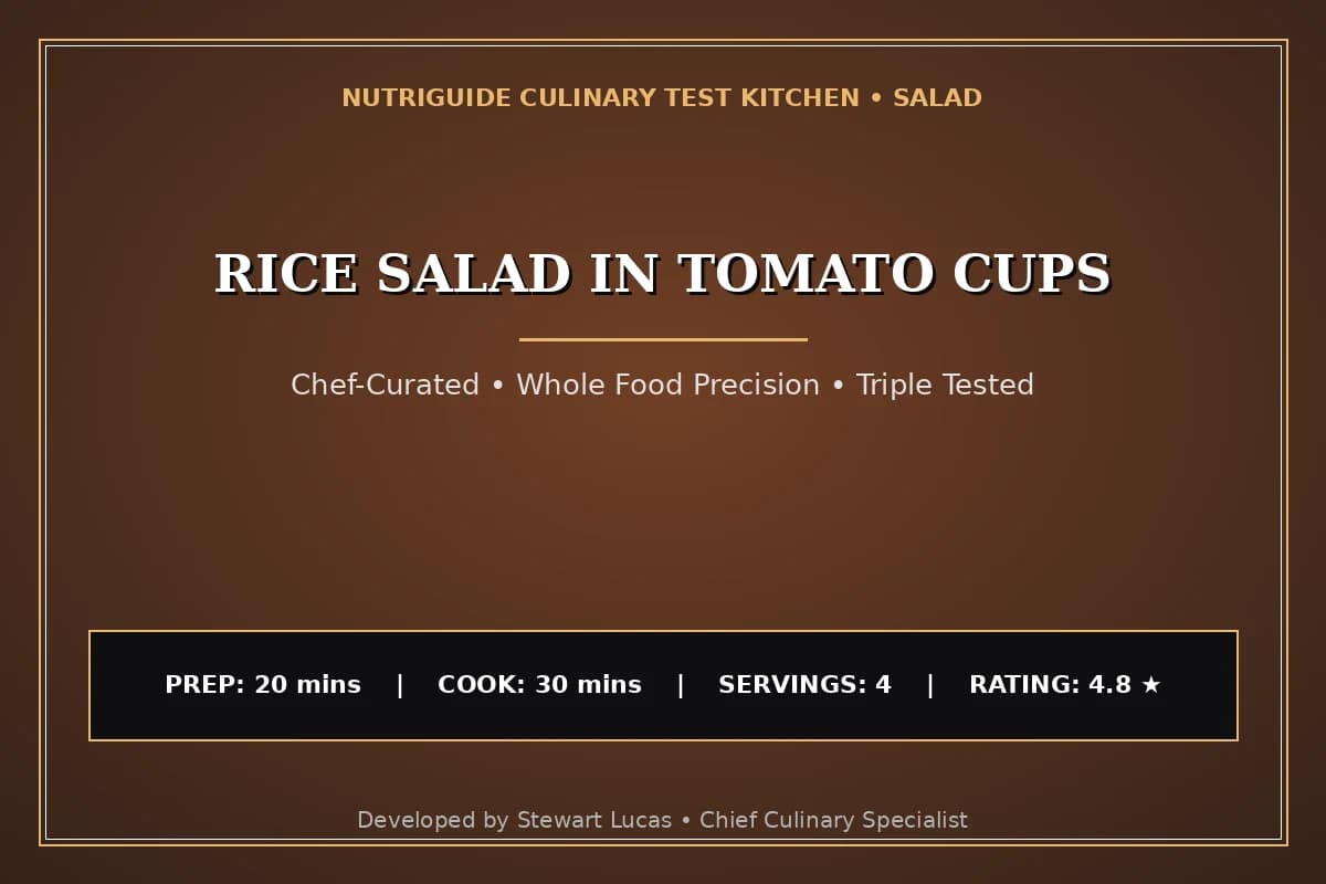 Rice Salad In Tomato Cups