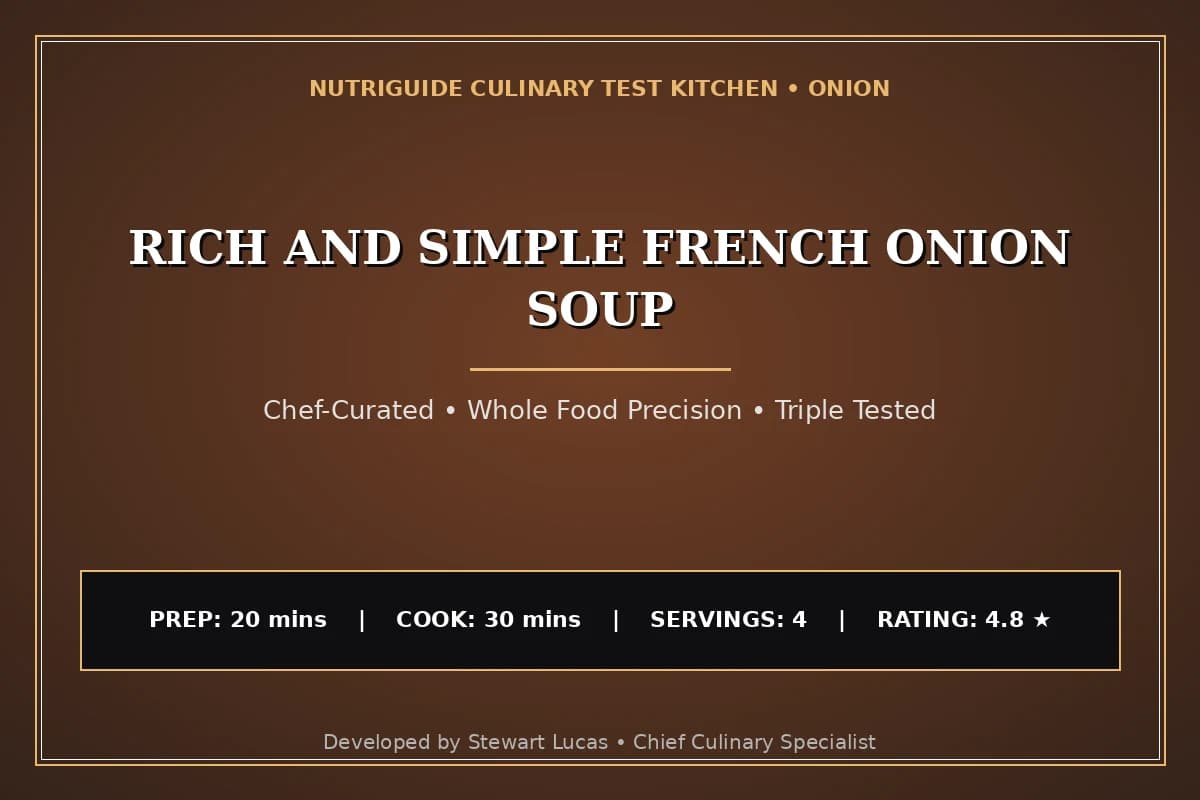 Rich And Simple French Onion Soup