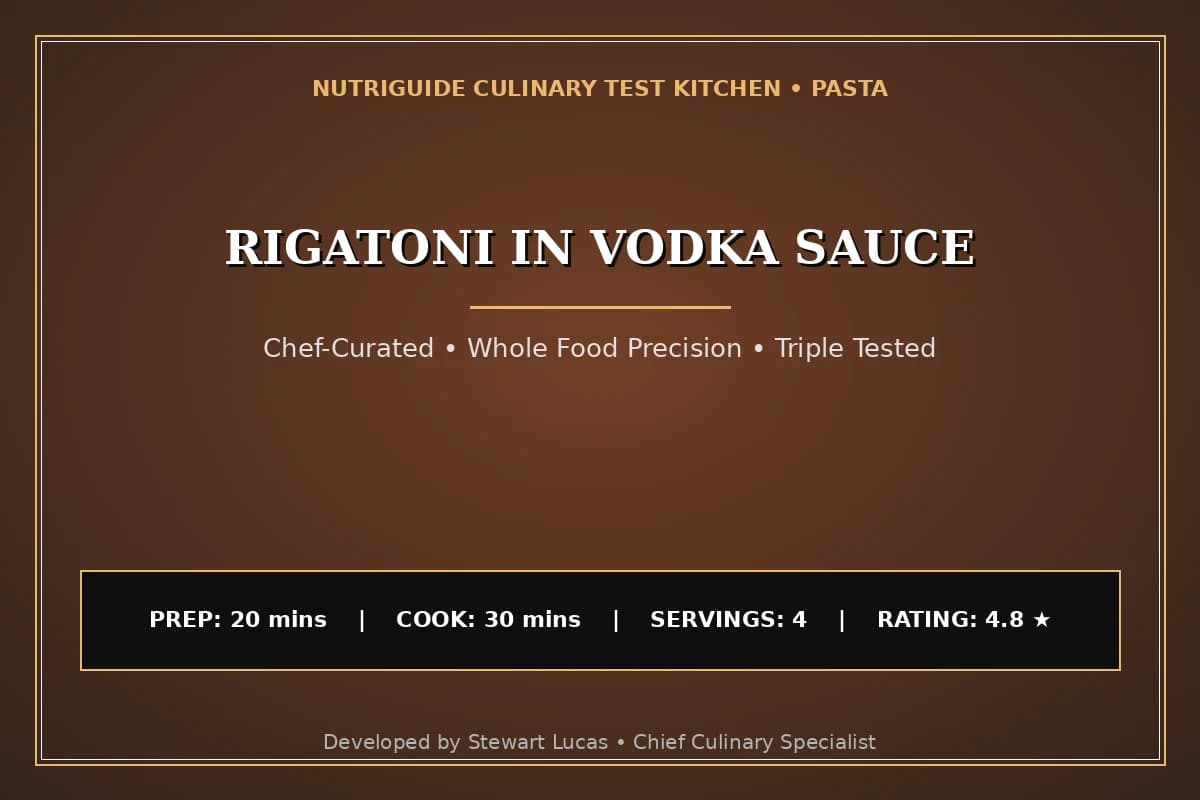 Rigatoni In Vodka Sauce