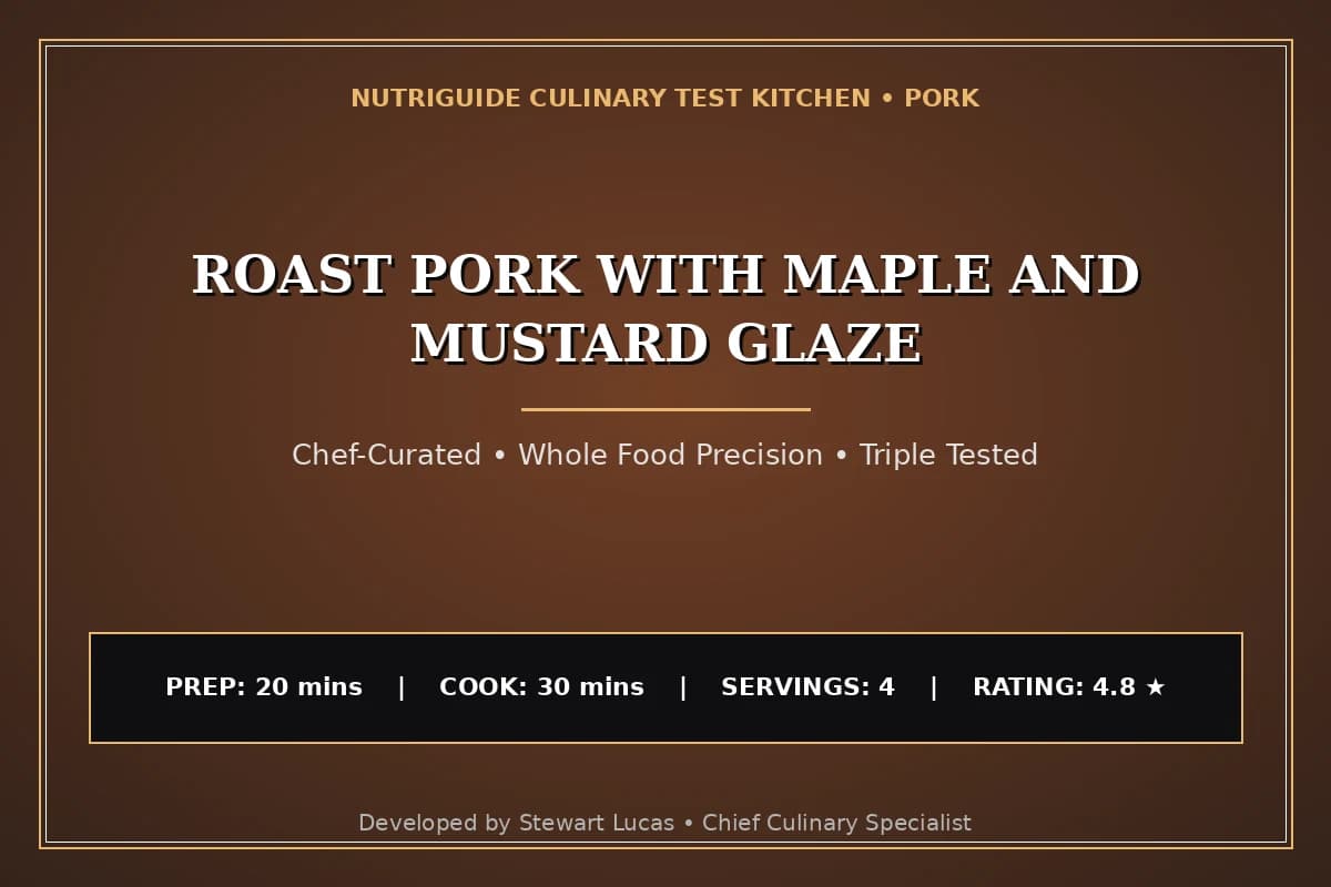 Roast Pork With Maple And Mustard Glaze