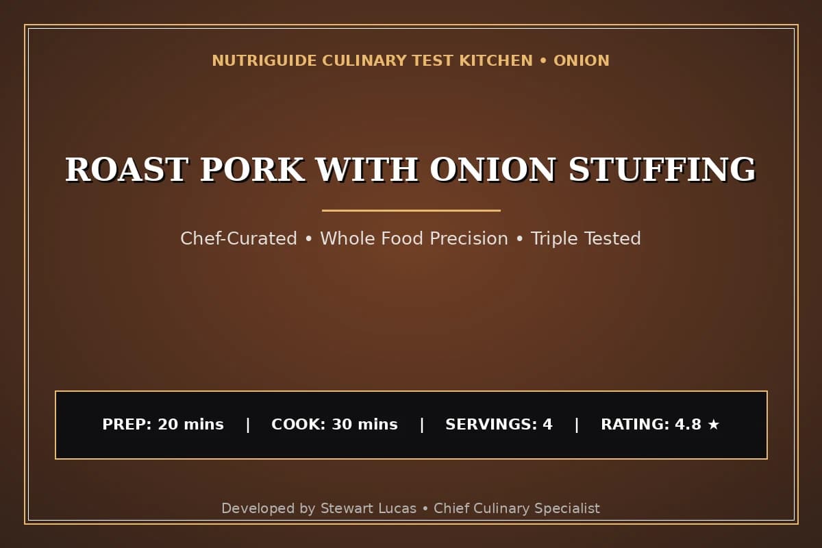Roast Pork With Onion Stuffing