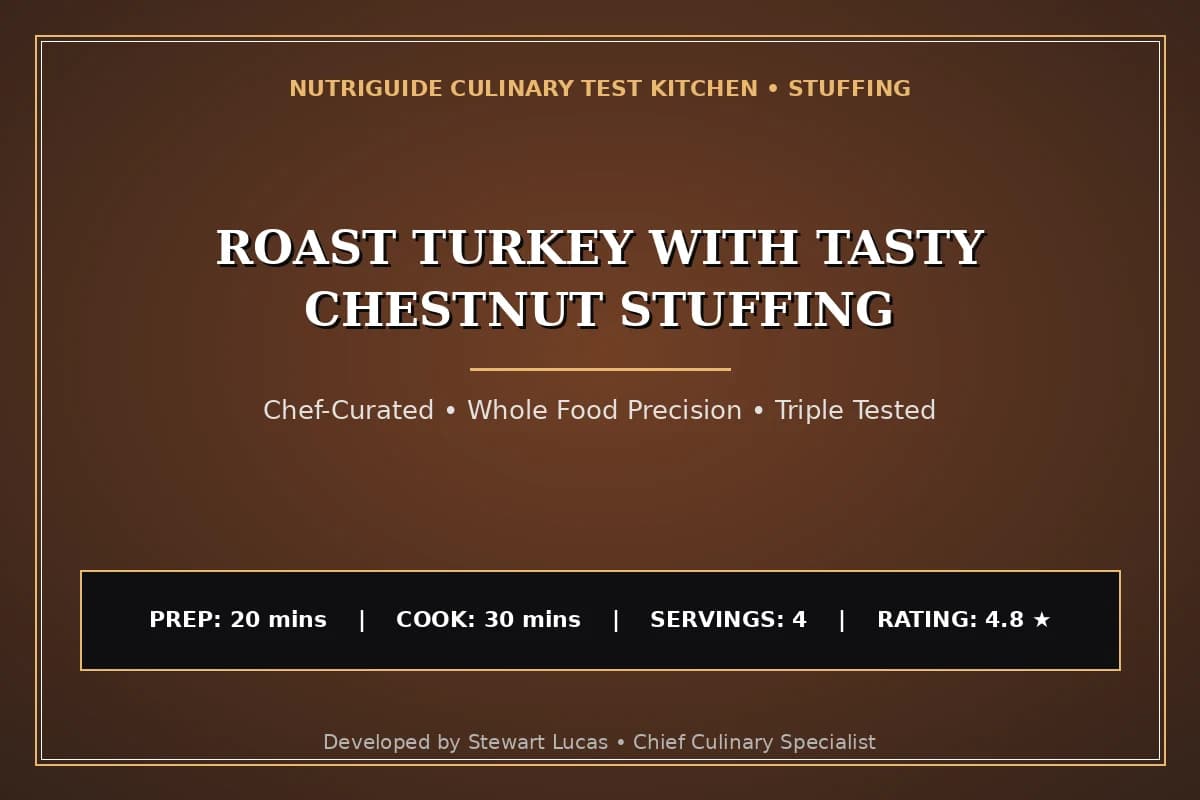 Roast Turkey With Tasty Chestnut Stuffing