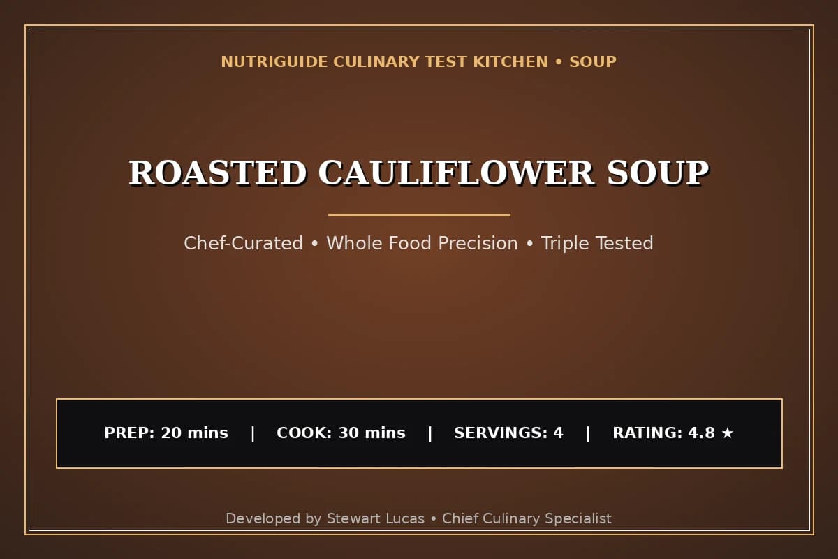 Roasted Cauliflower Soup